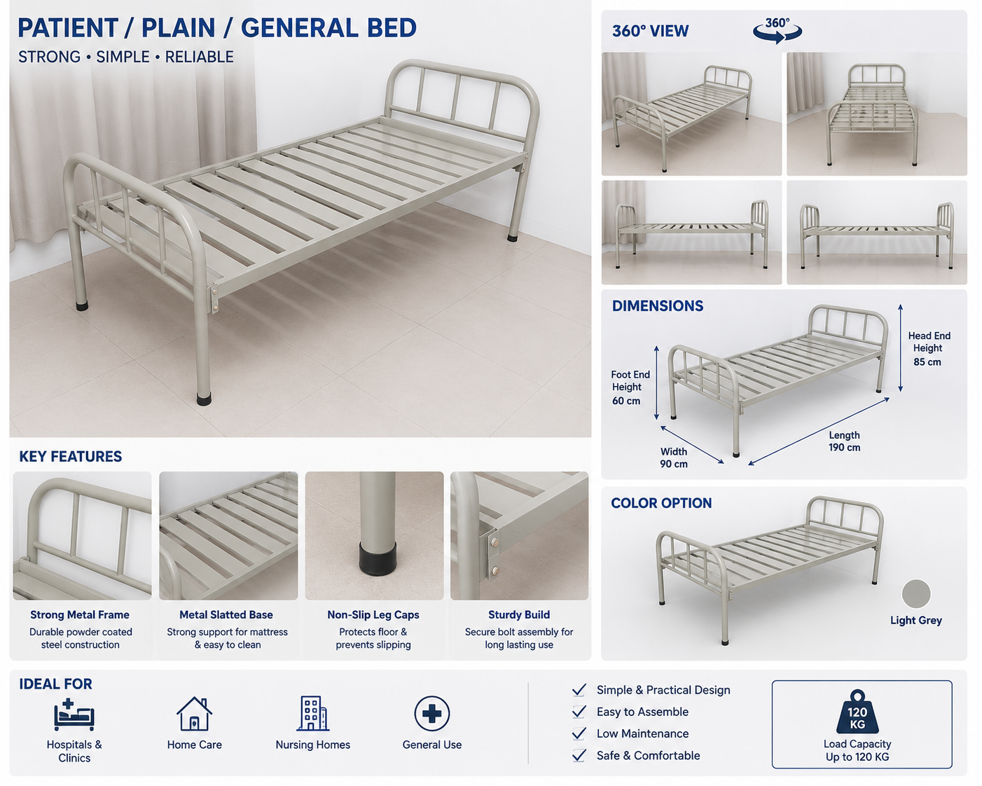 General/plain Bed Hospital